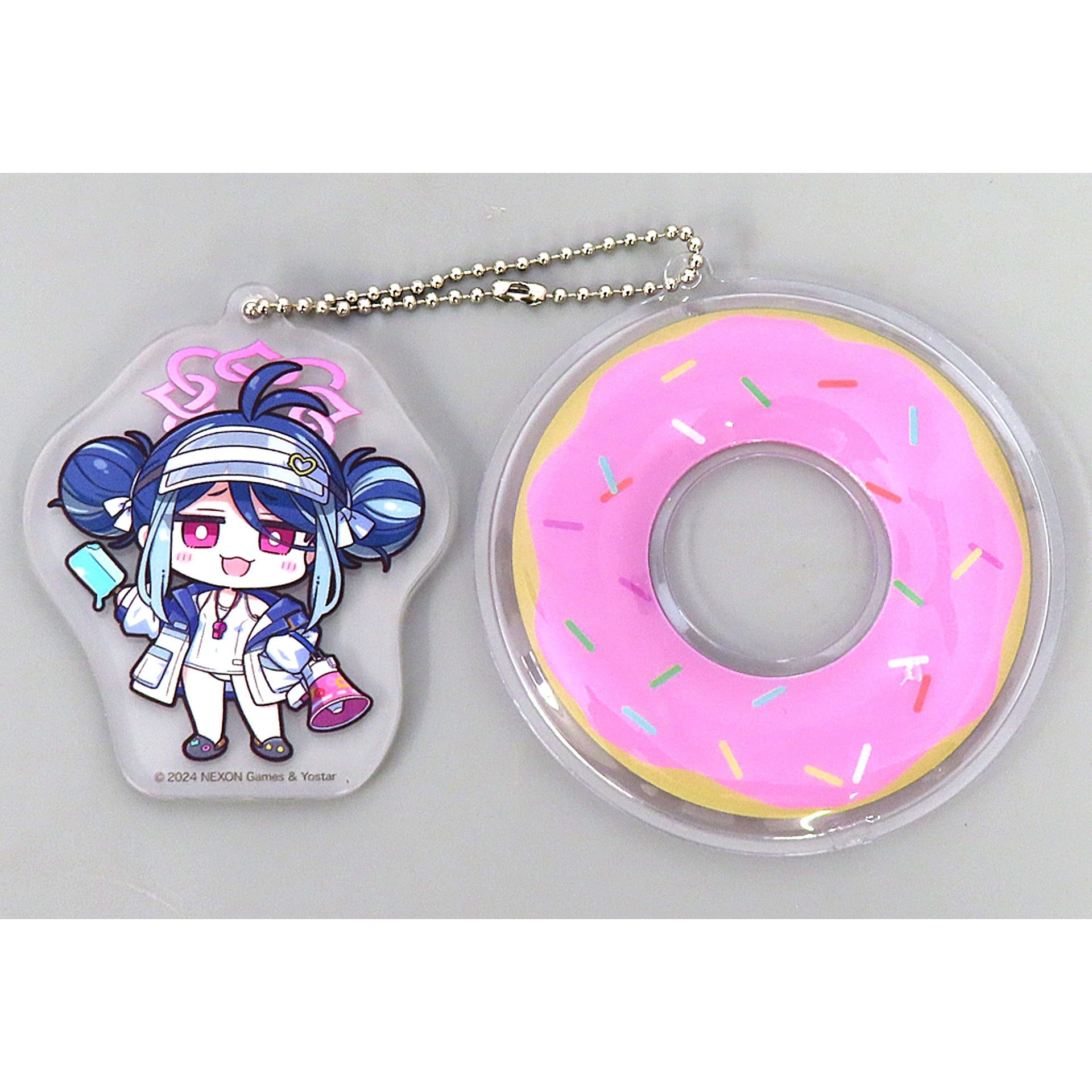 Fubuki Nemugaki Blue Archive Mini Char Keychain Swimsuit [USED]