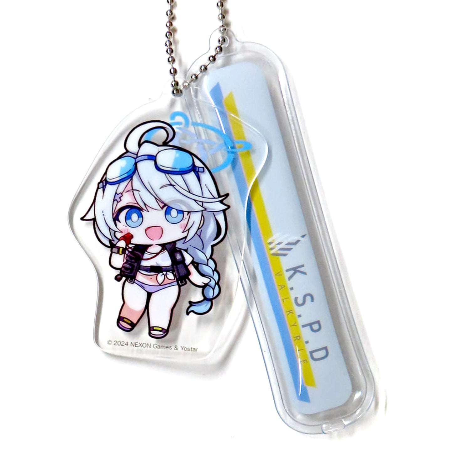 Blue Archive Kirino Nakatsukasa Swimsuit Mini Character Keychain Keychains [USED]