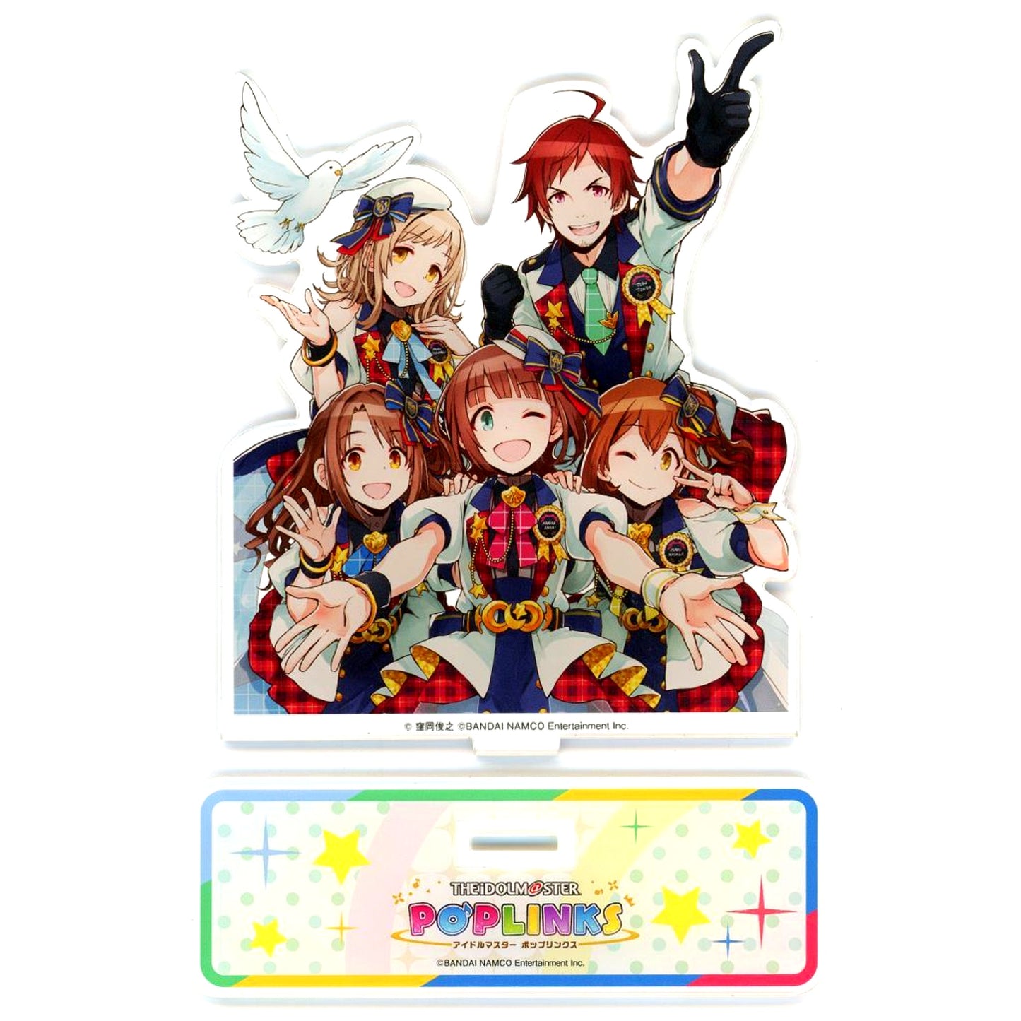 All Characters The Idolmaster Poplinks x Karaoke no Tetsujin Acrylic Stand [USED]