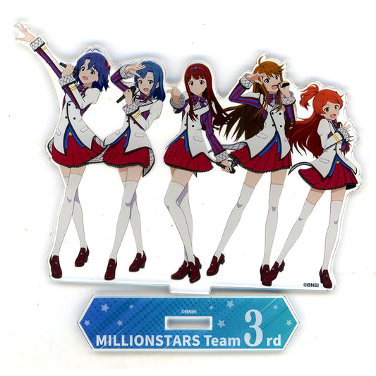 MILLIONSTARS Team3rd THE IDOLM@STER MILLION LIVE! Official Unit Acrylic Stand [USED]