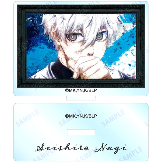 Seishiro Nagi Trading grunge CANVAS Acrylic Stand Blue Lock [USED]