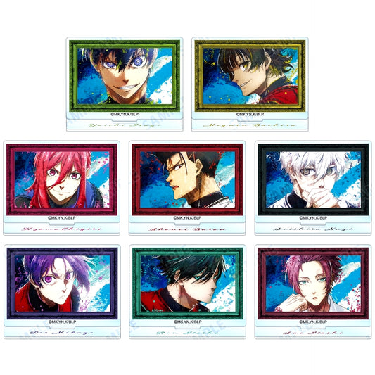 Set of 8 Blue Lock Trading grunge CANVAS Acrylic Stand [USED]