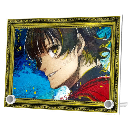 Meguru Bachira grunge CANVAS A6 Acrylic Panel Blue Lock [USED]