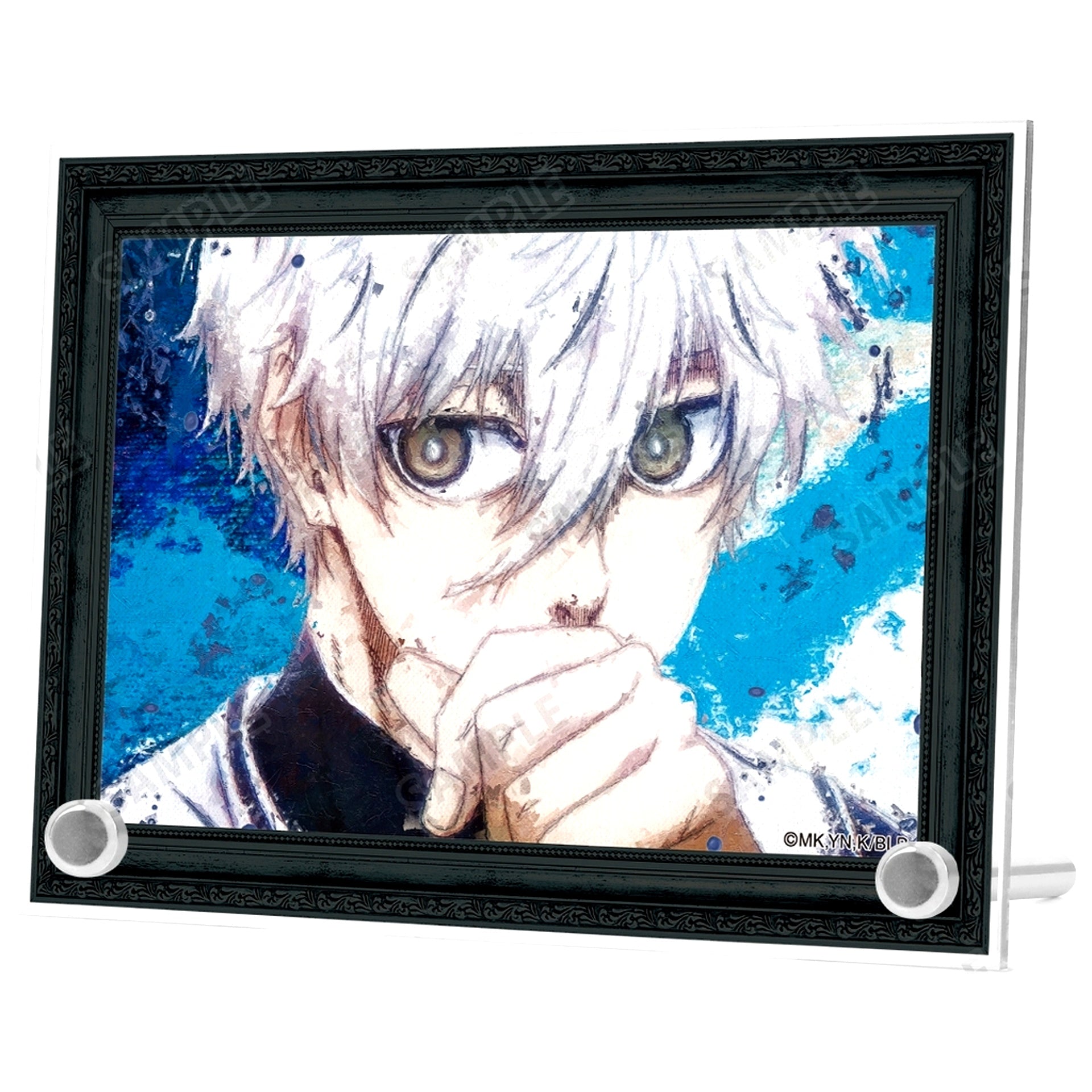 Seishiro Nagi grunge CANVAS A6 Acrylic Panel Blue Lock [USED]
