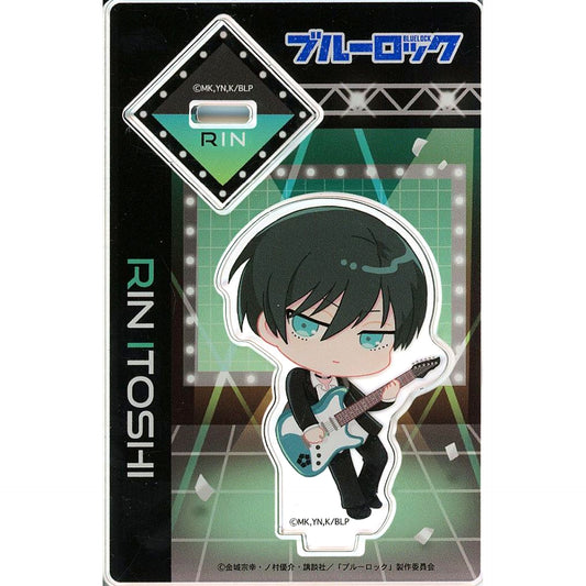 Rin Itoshi Rock Band Mini Character Acrylic Stand Blue Lock [USED]
