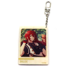 Genshin Diluc Acrylic Keychain Fated Day Series 2022 Ver. Keychains [USED]
