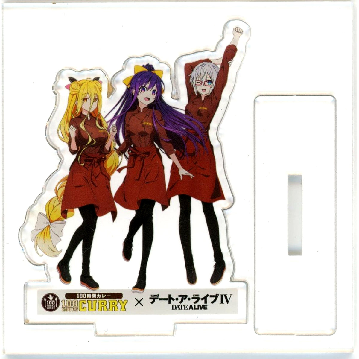 All Characters Date A Live IV x 100 Hours Curry Official Questionnaire Respondent W Chance Campaign Winning Prize Acrylic Stand [USED]
