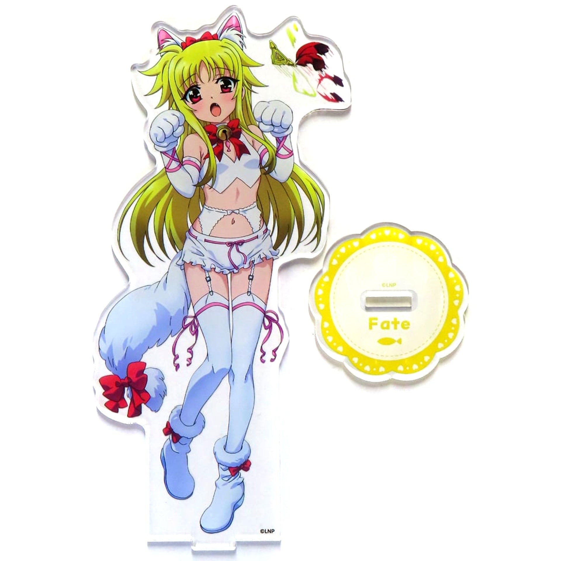Fate Testarossa A-2 Prize Acrylic Character Stand Illustration Kujibikido Magical Girl Lyrical Nanoha Series Online Kuji [USED]