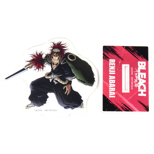 Single Item Renji Abarai Anime Drawn Acrylic Stand Blu-ray/DVD BLEACH Thousand-Year Blood War II Animate All Volumes Purchase Bonus [USED]
