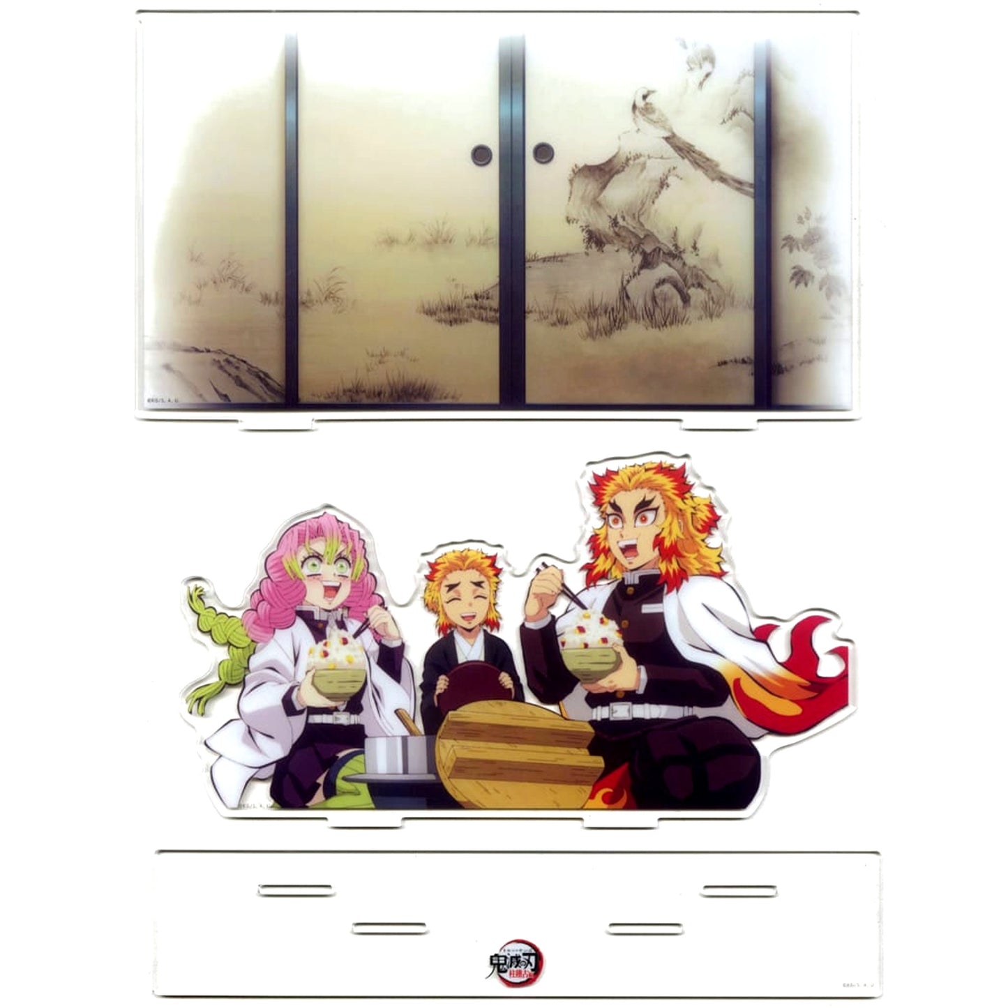 Kyojuro Rengoku & Mitsuri Kanroji & Senjuro Rengoku Demon Slayer: Kimetsu no Yaiba Big Diorama Acrylic Stand WEBSHOP Kuji Hashira Training Arc Kyojuro Rengoku's Taisho Secret Prize S [USED]