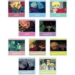 Set of 10 TRIGUN STAMPEDE Trading Yurukoma Acrylic Tile [USED]