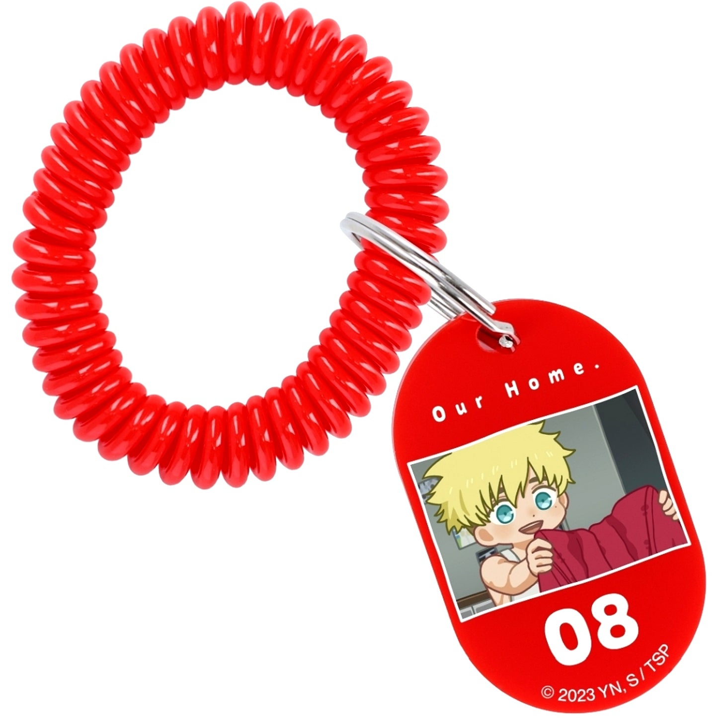 Vash the Stampede TRIGUN STAMPEDE Yurukoma Locker Key Style Acrylic Keychain Ver. C [USED]