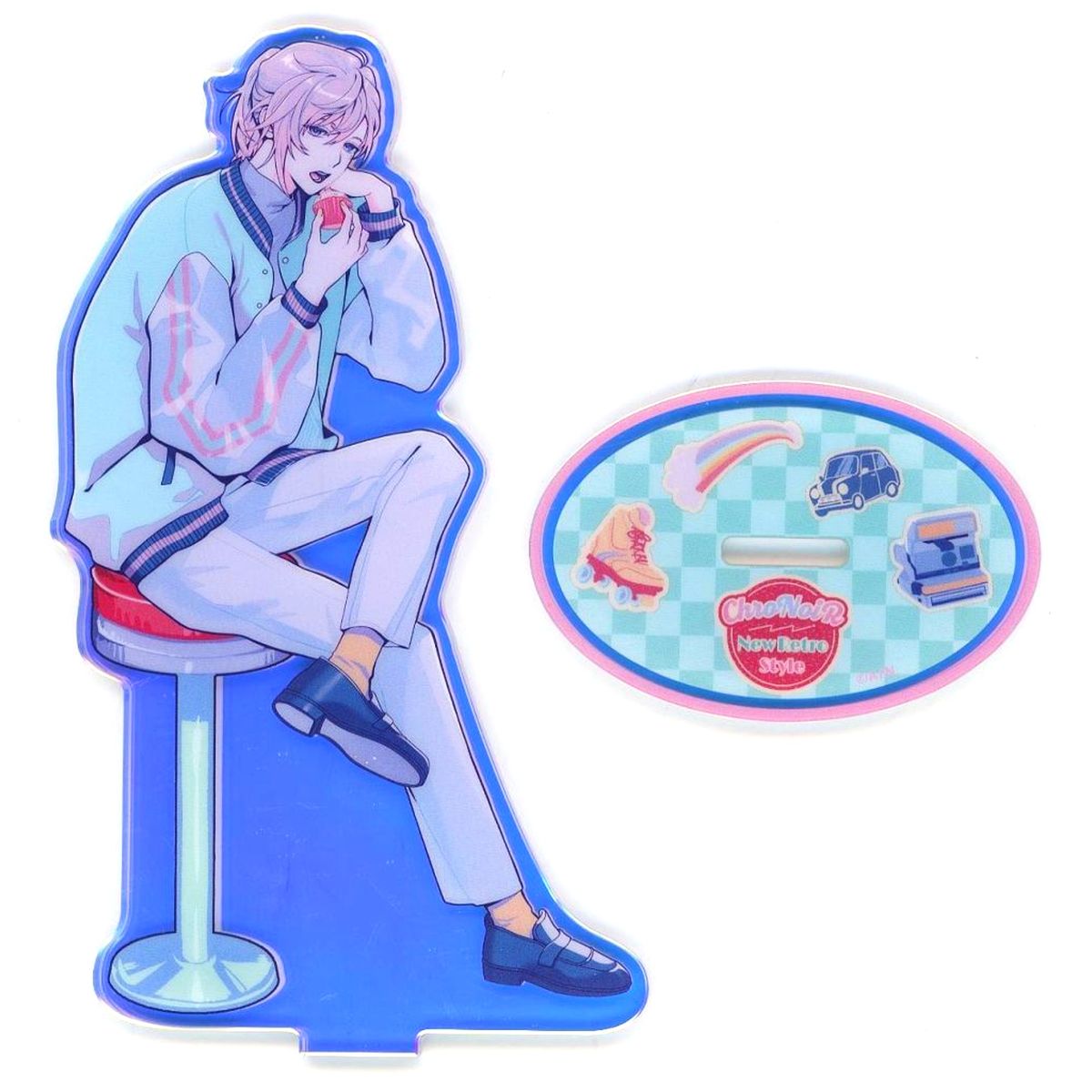 Kanae ChroNoiR Virtual YouTuber Nijisanji Jacket Outfit New Retro Style Aurora Acrylic Stand [USED]