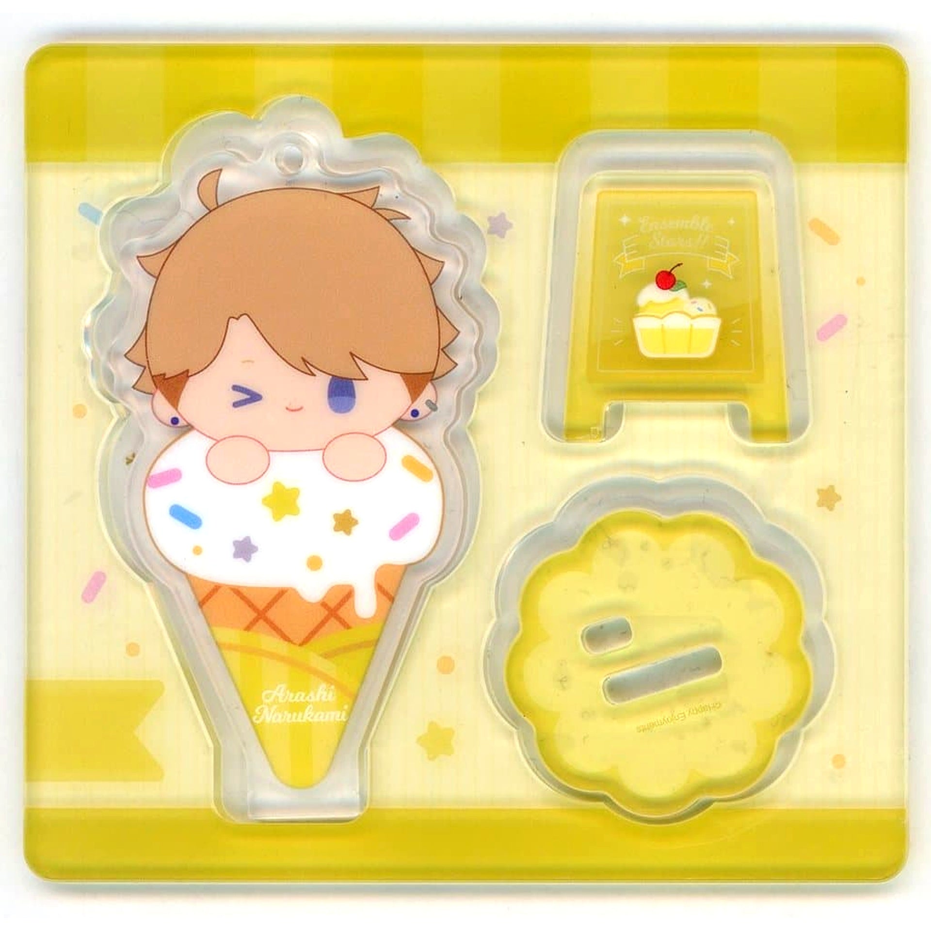 Arashi Narukami Ensemble Stars!! China Exclusive Sweet Treat Time Series Ice Cream Acrylic Stand [USED]