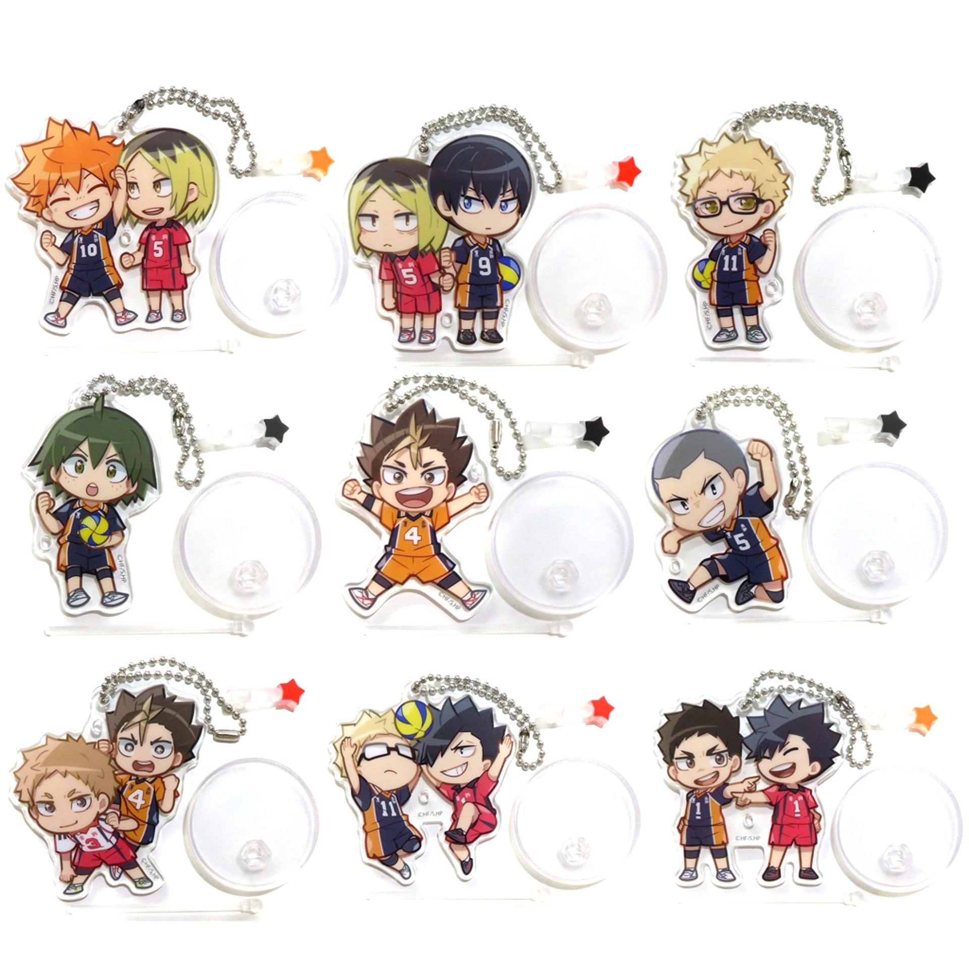 Set of 9 Decora PIC Acrylic Haikyu!! Vol. 2 [USED]