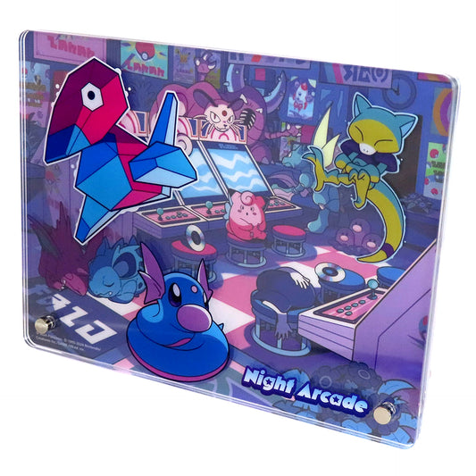 Pokemon Night Arcade Acrylic Stand with Legs Pokemon Center Limited [USED]