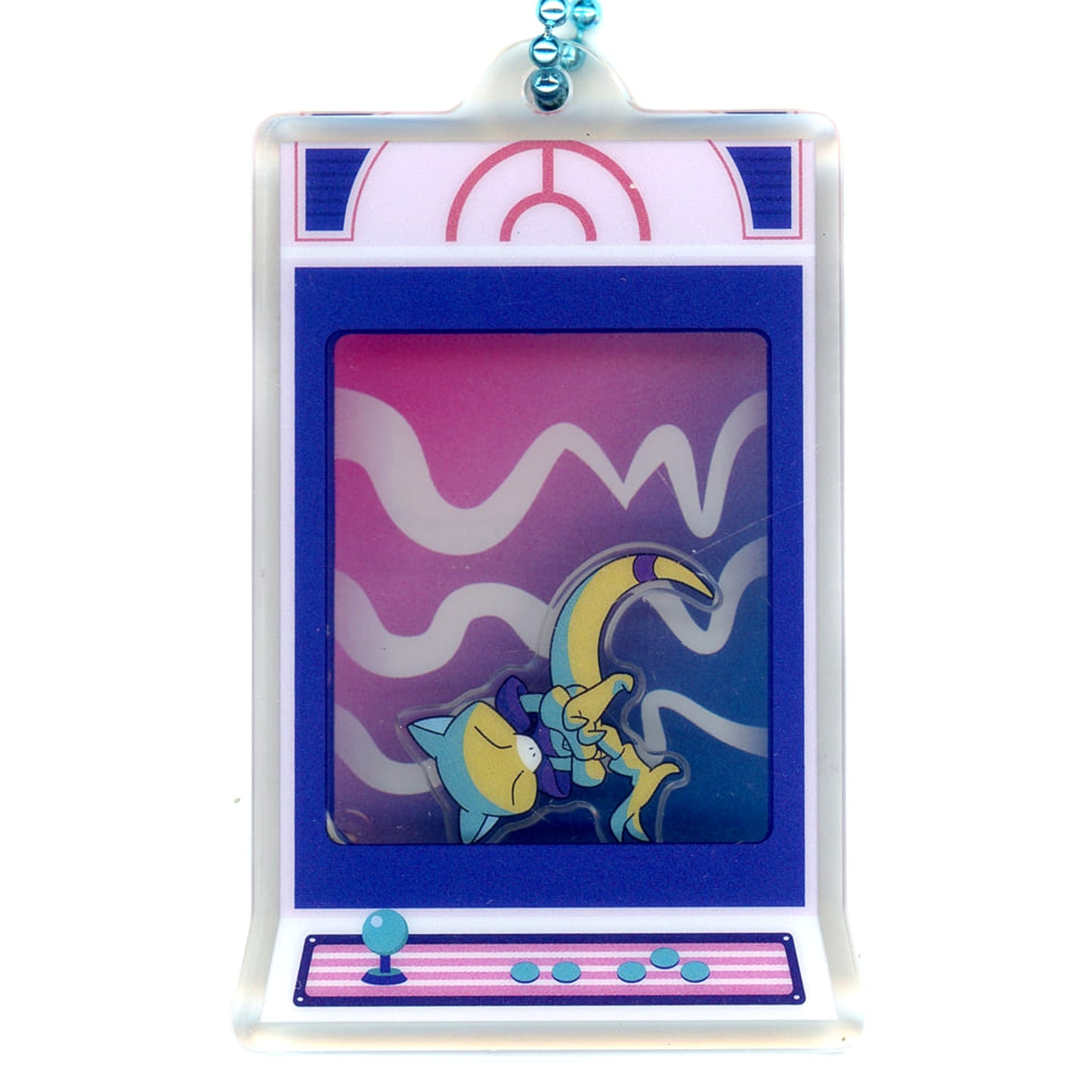 Pokemon Abra Night Arcade Acrylic Keychain Collection Pokemon Center Limited Keychains [USED]