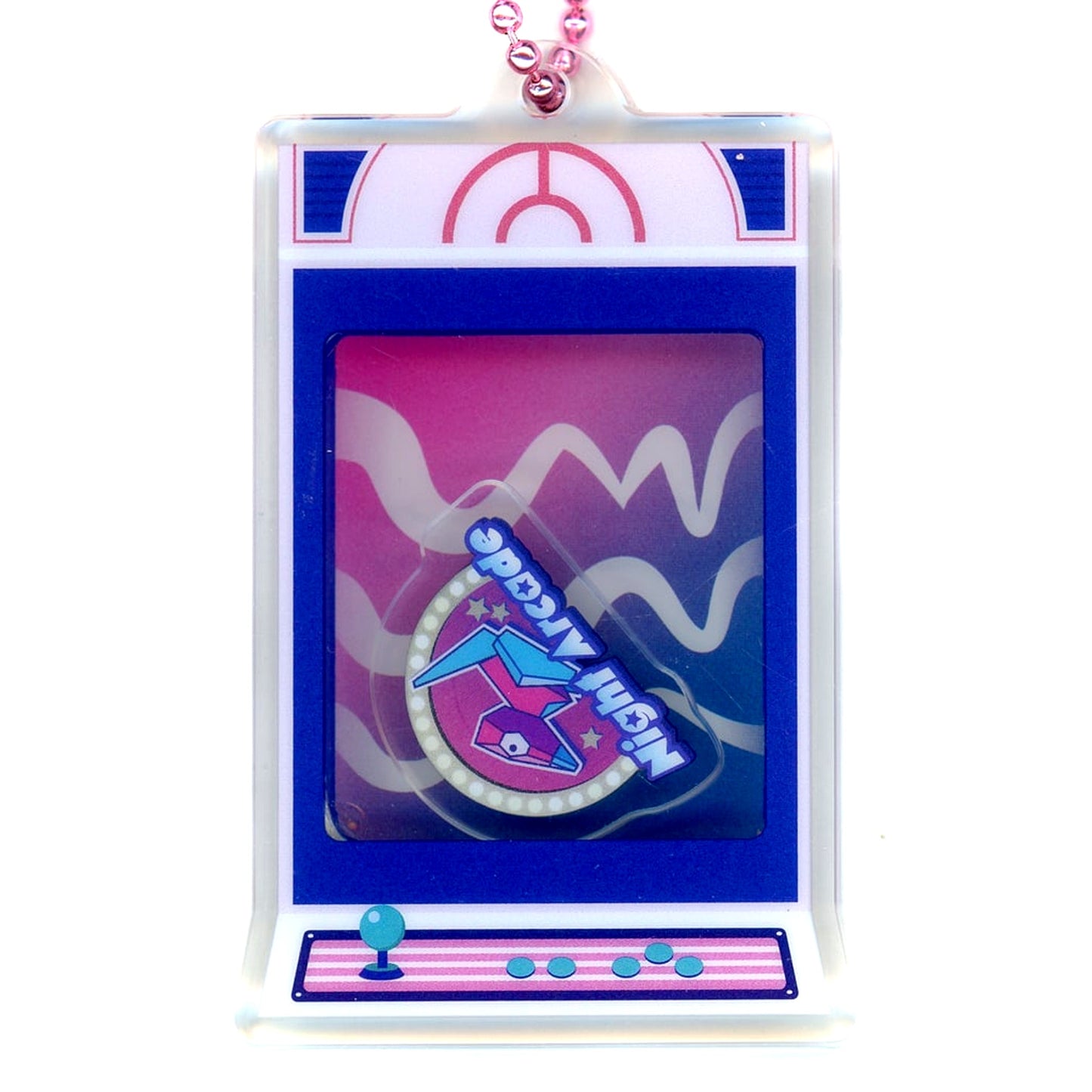 Night Arcade Logo Pokemon Night Arcade Acrylic Keychain Collection Pokemon Center Limited [USED]