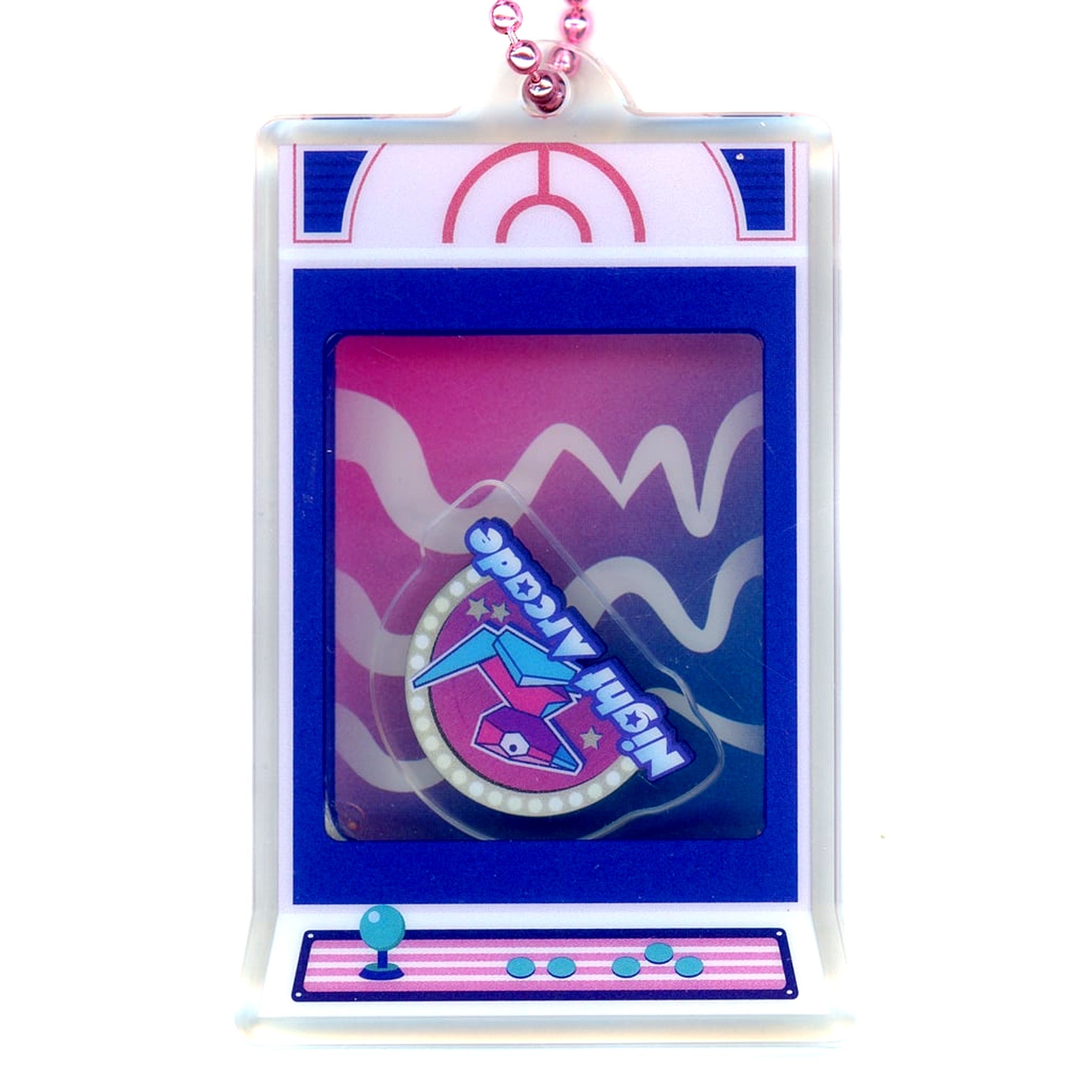 Night Arcade Logo Pokemon Night Arcade Acrylic Keychain Collection Pokemon Center Limited [USED]