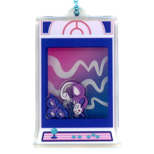 Pokemon Persian Dugtrio Night Arcade Acrylic Keychain Collection Pokemon Center Limited Keychains [USED]