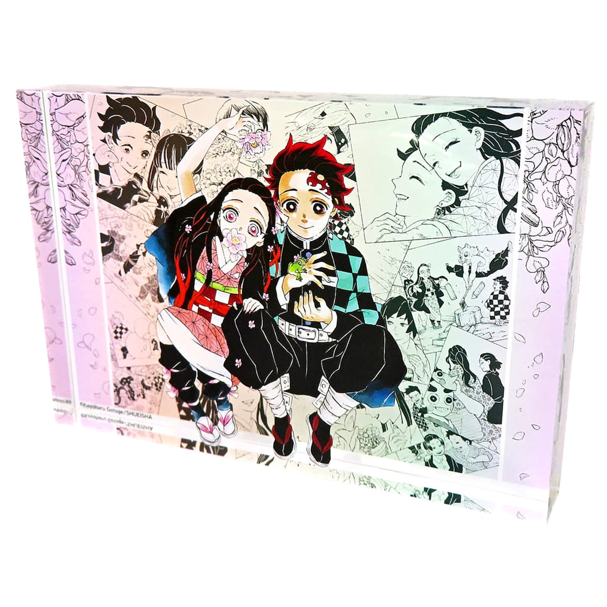 Demon Slayer: Kimetsu no Yaiba Key Visual Acrylic Block Koyoharu Gotoge Original Art Exhibition Limited Acrylic Item [USED]