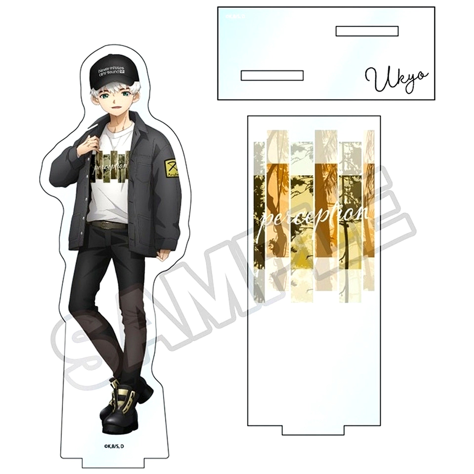 Ukyo Saionji Monotone Street Acrylic Stand Dr. Stone [USED]