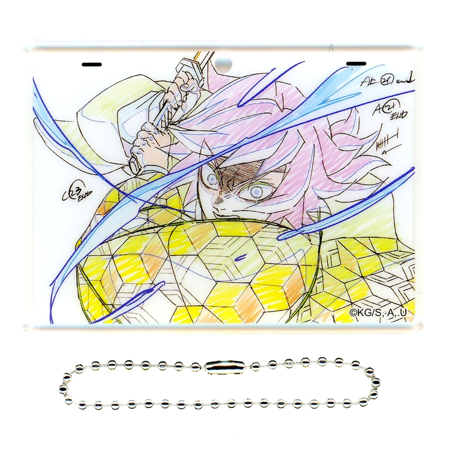 Giyu Tomioka Original Art Style Acrylic Charm Demon Slayer: Kimetsu no Yaiba Hashira Training Arc x ufotable DINING 4th Term [USED]