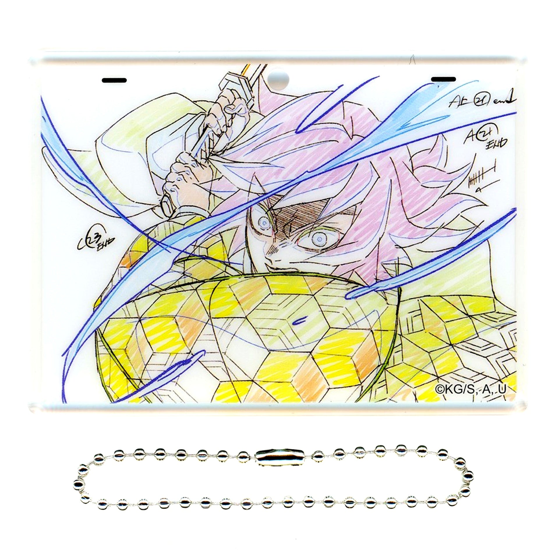 Giyu Tomioka Original Art Style Acrylic Charm Demon Slayer: Kimetsu no Yaiba Hashira Training Arc x ufotable DINING 4th Term [USED]