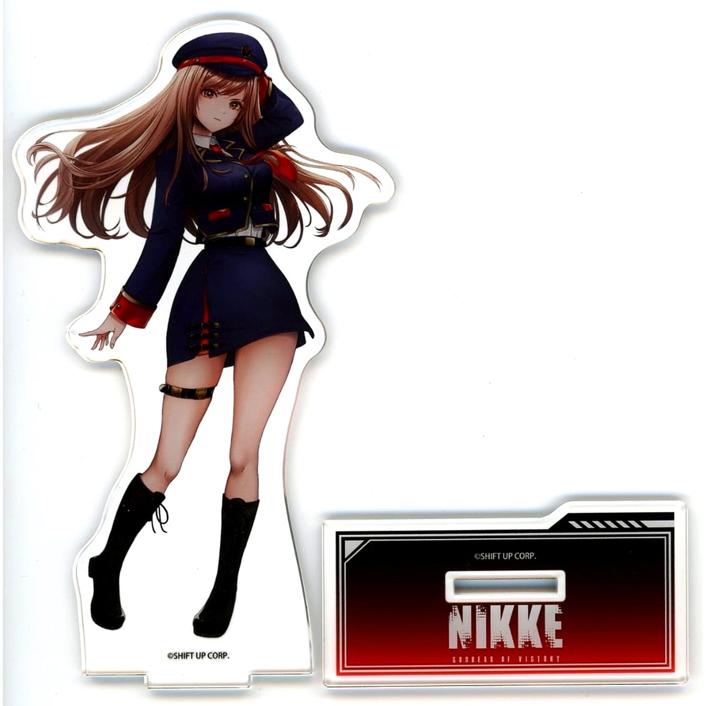 Rapi GODDESS OF VICTORY: NIKKE Station Staff Style Outfit Ver. Newly Illustrated Acrylic Stand POP UP STORE [USED]
