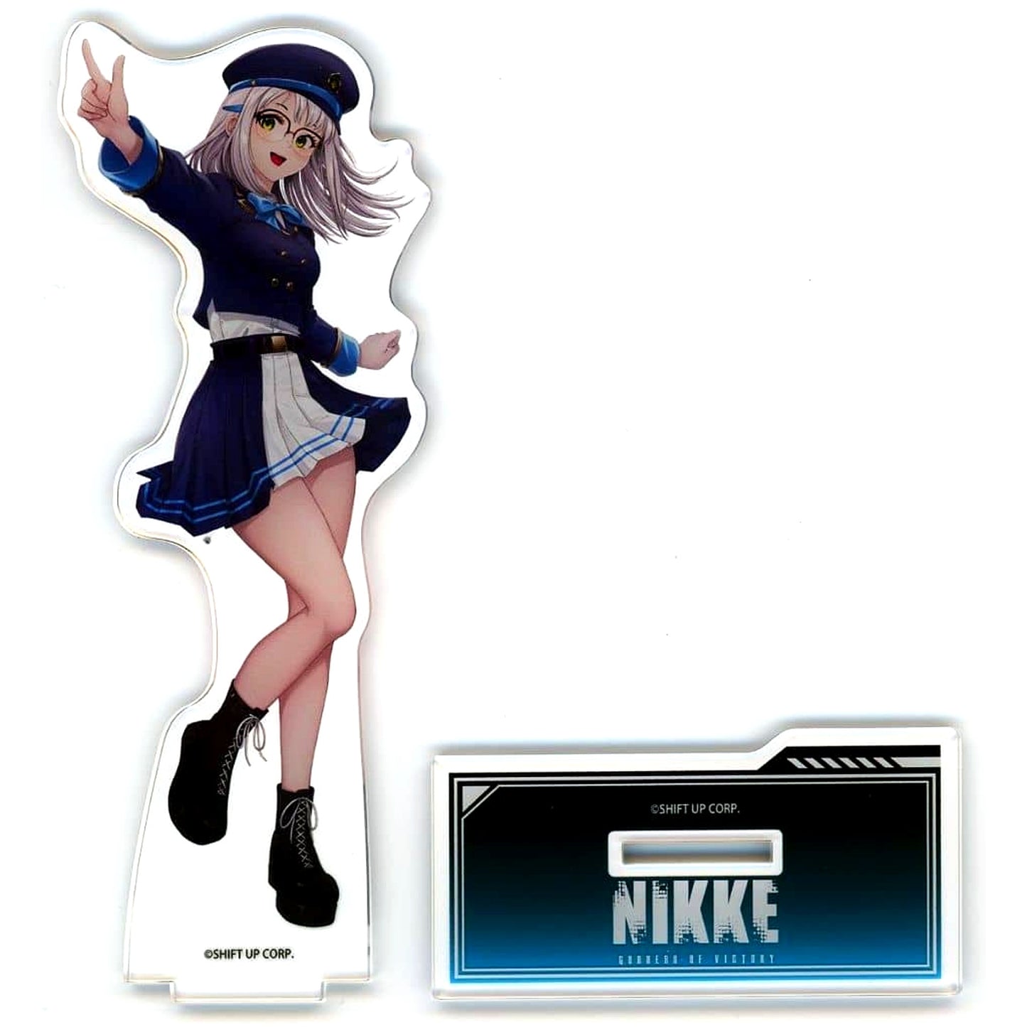 Neon Goddess of Victory: NIKKE POP UP STORE Station Staff Outfit ver. Newly Drawn Illustration Acrylic Stand [USED]