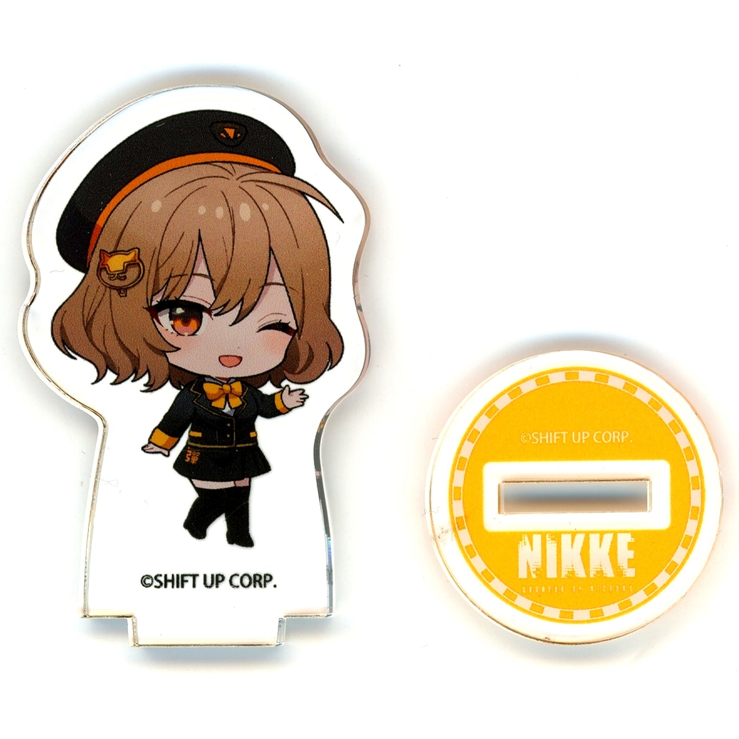 Anis Goddess of Victory: NIKKE POP UP STORE Acrylic Petit Stand 01 / Station Attendant Style Ver. Mini Character Illustration [USED]