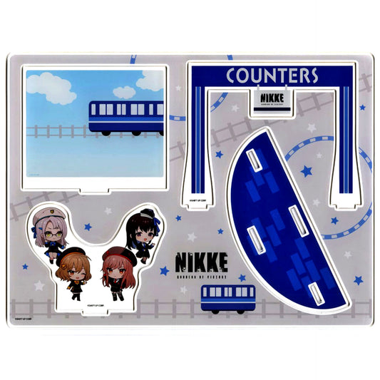 Counters Goddess of Victory: NIKKE Acrylic Diorama Station Staff Outfit Ver. Mini Chara Illustration POP UP STORE [USED]
