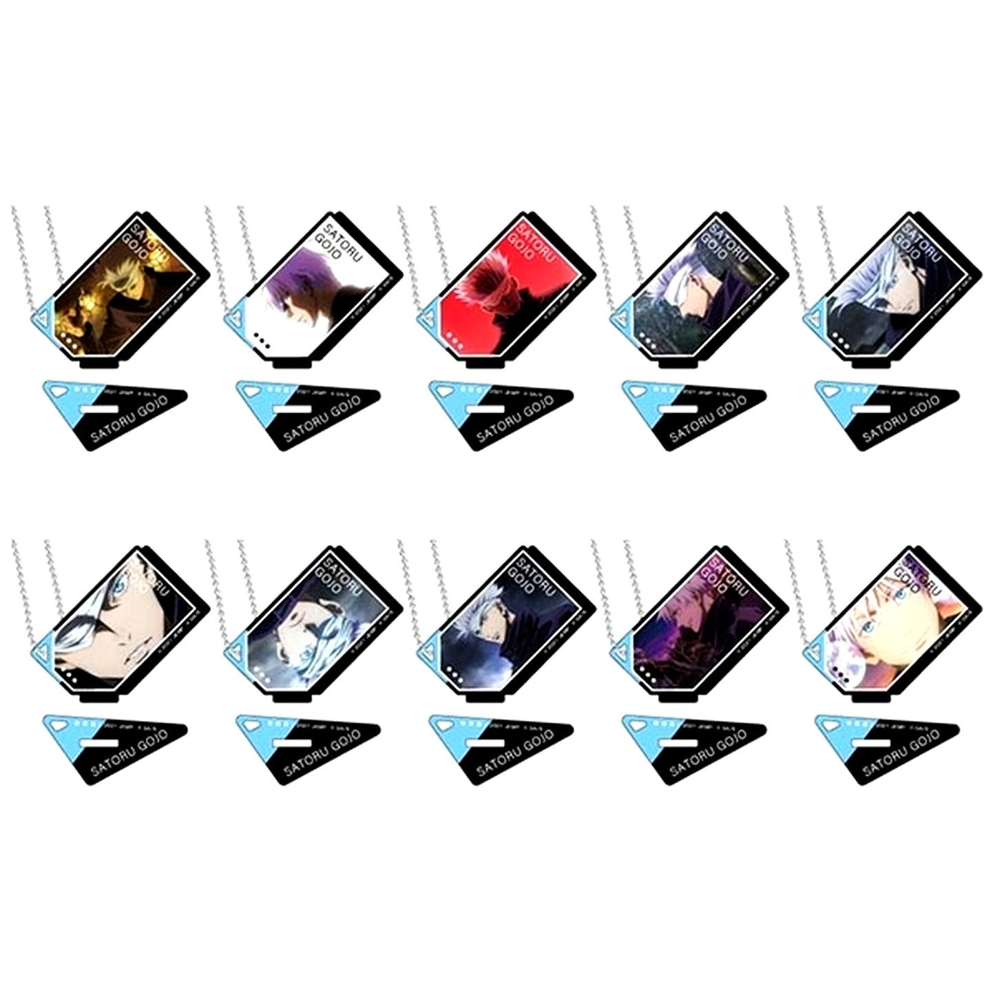 Jujutsu Kaisen 0 Photo Stand Acrylic Keychain Satoru Gojo BOX Set of 10 [USED]