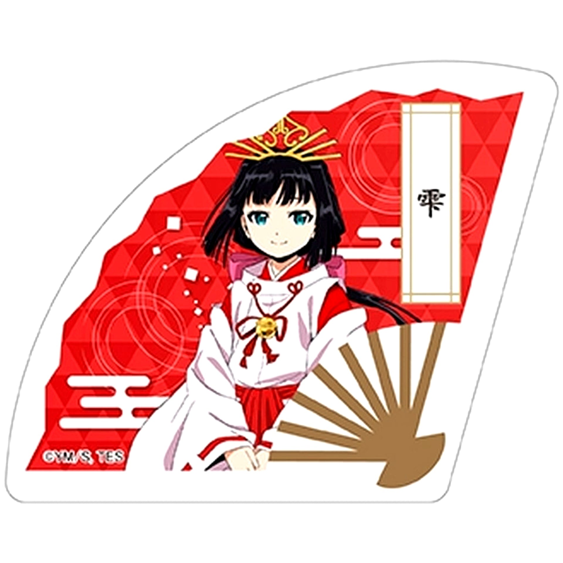 Shizuku The Elusive Samurai Folding Fan Acrylic Block Collection [USED]