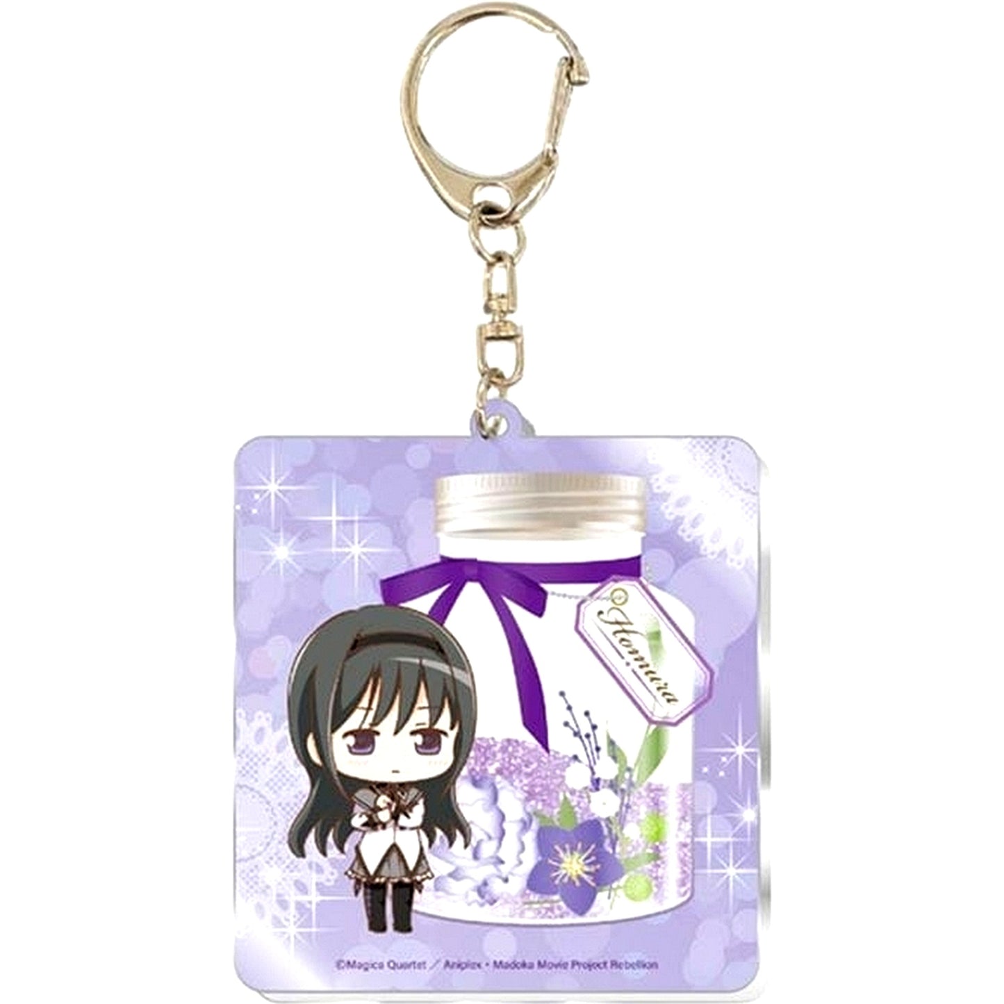 Homura Akemi Puella Magi Madoka Magica The Movie Rebellion Glitter Acrylic Keychain [USED]
