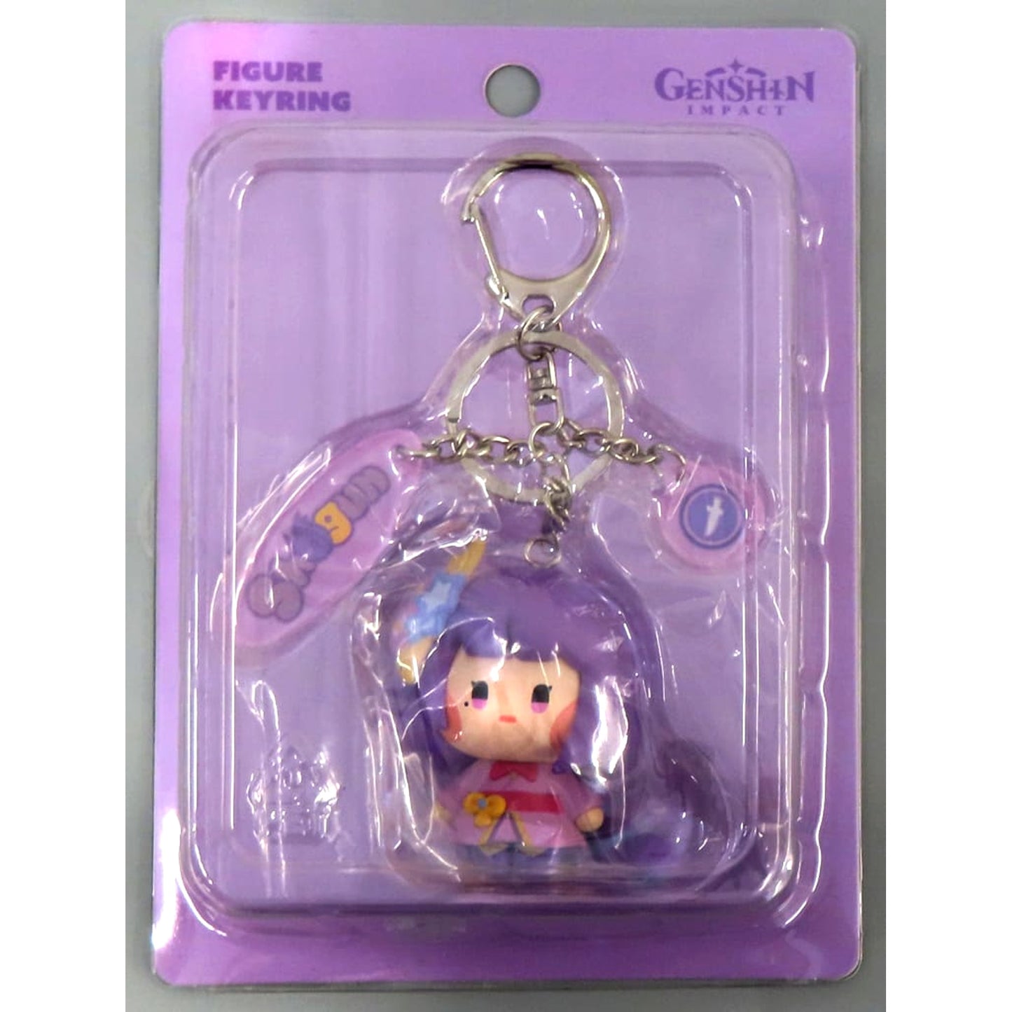 Genshin Raiden Shogun Figure Keyring Minini Pop-Up Exclusive Keychains [USED]