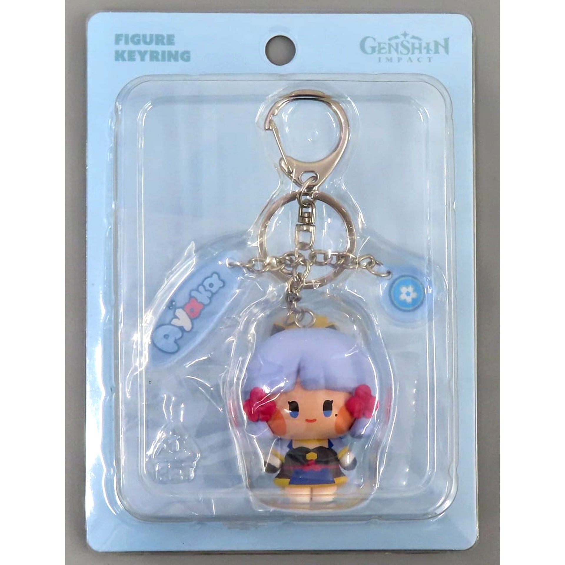 Genshin Kamisato Ayaka Figure Keyring Minini Pop-Up Exclusive Keychains [USED]