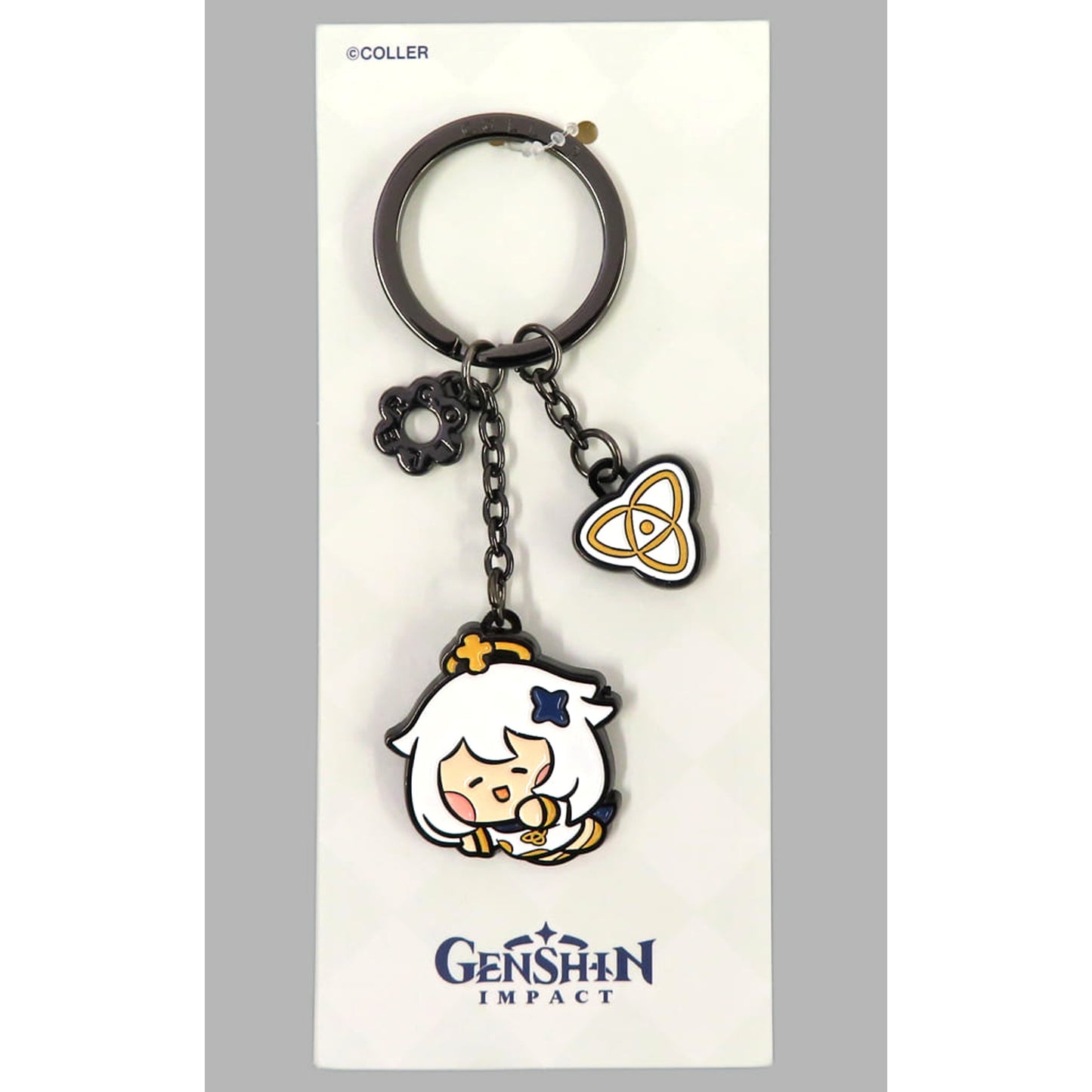 Genshin Paimon COLLER Metal Key Ring Minini Pop-Up Exclusive Keychains [USED]