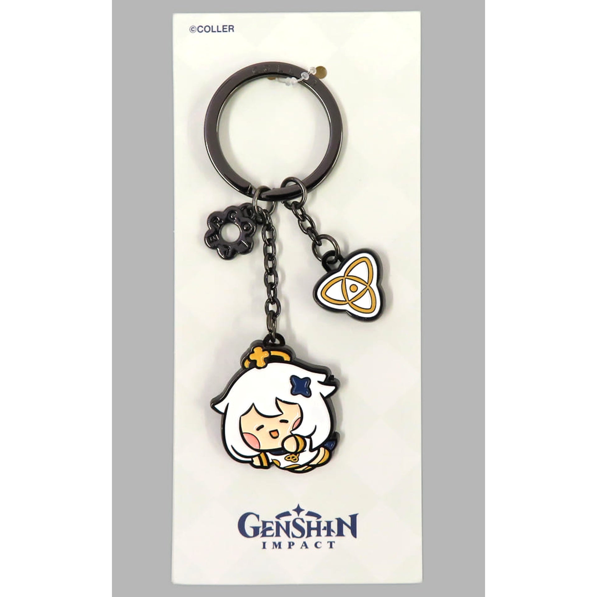 Genshin Paimon COLLER Metal Key Ring Minini Pop-Up Exclusive Keychains [USED]
