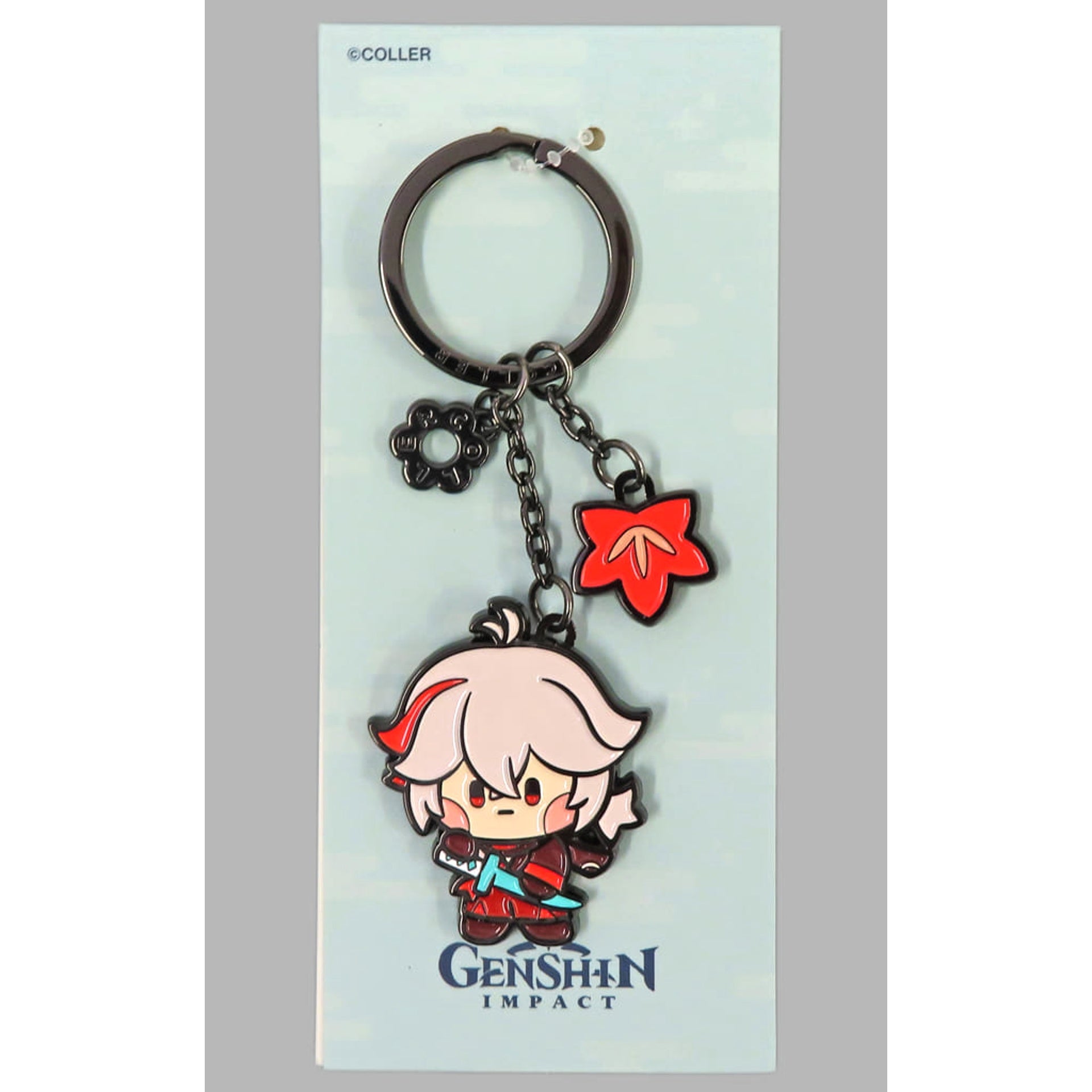 Genshin Kaedehara Kazuha COLLER Metal Key Ring Minini Pop-Up Exclusive Keychains [USED]