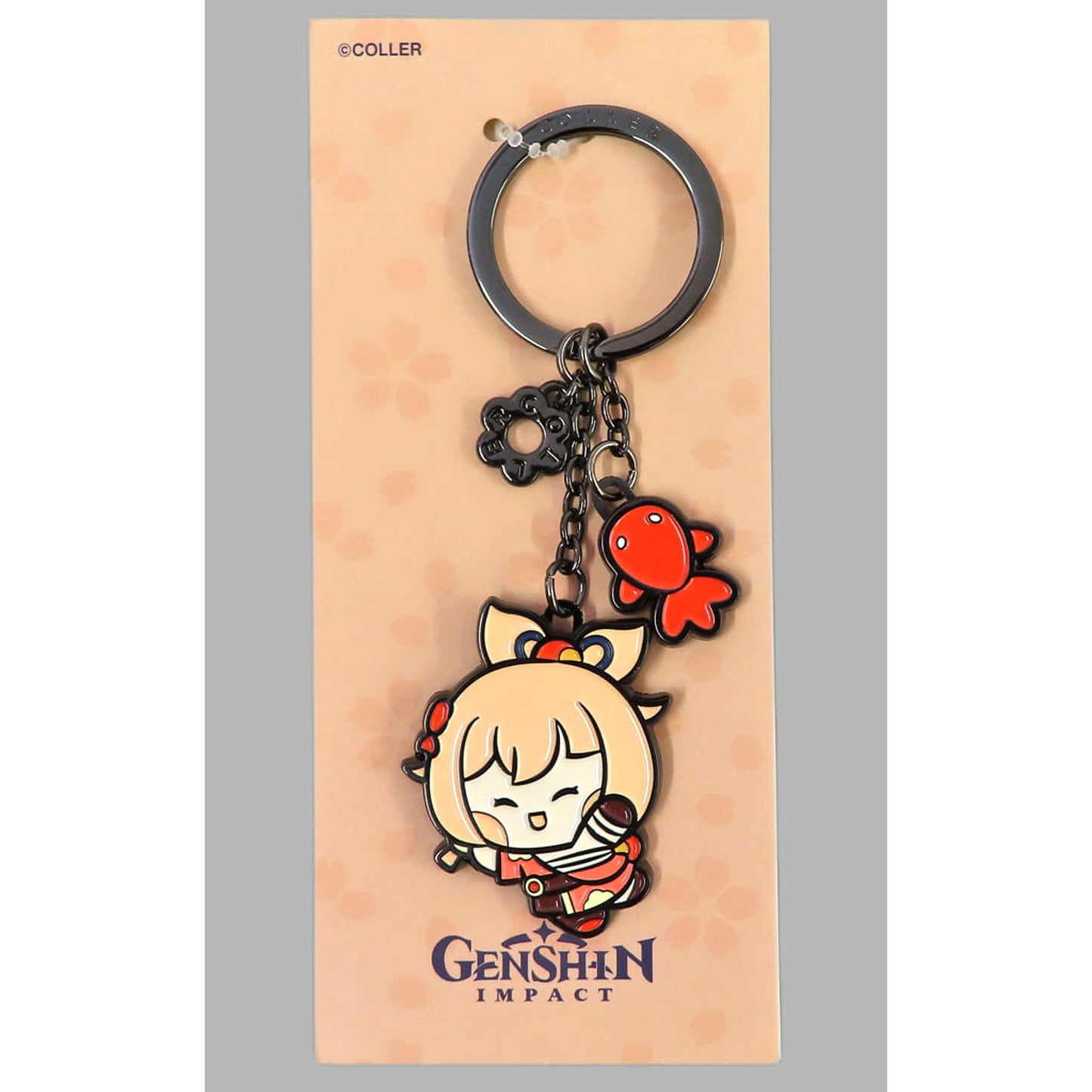 Genshin Yoimiya COLLER Metal Key Ring Minini Pop-Up Exclusive Keychains [USED]