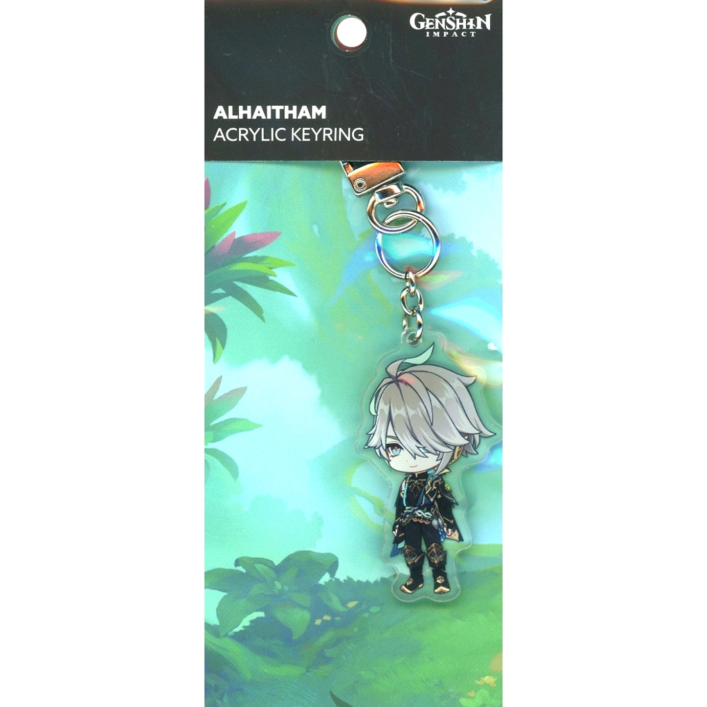 Alhaitham Genshin Impact x LINE FRIENDS Chibi Character Acrylic Keychain [USED]