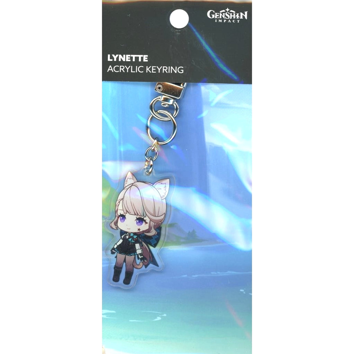Genshin X Line Friends Lynette Chibi Chara Acrylic Keychain Keychains [USED]