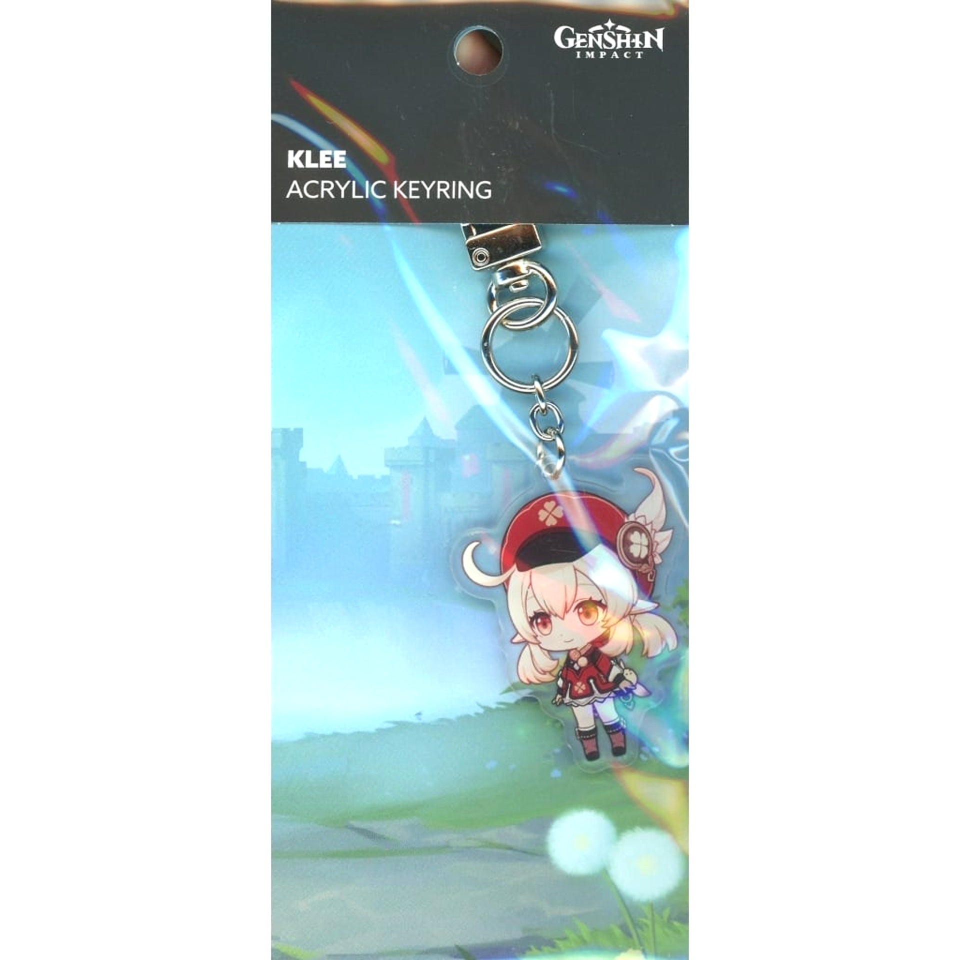 Genshin X Line Friends Klee Chibi Chara Acrylic Keychain Keychains [USED]