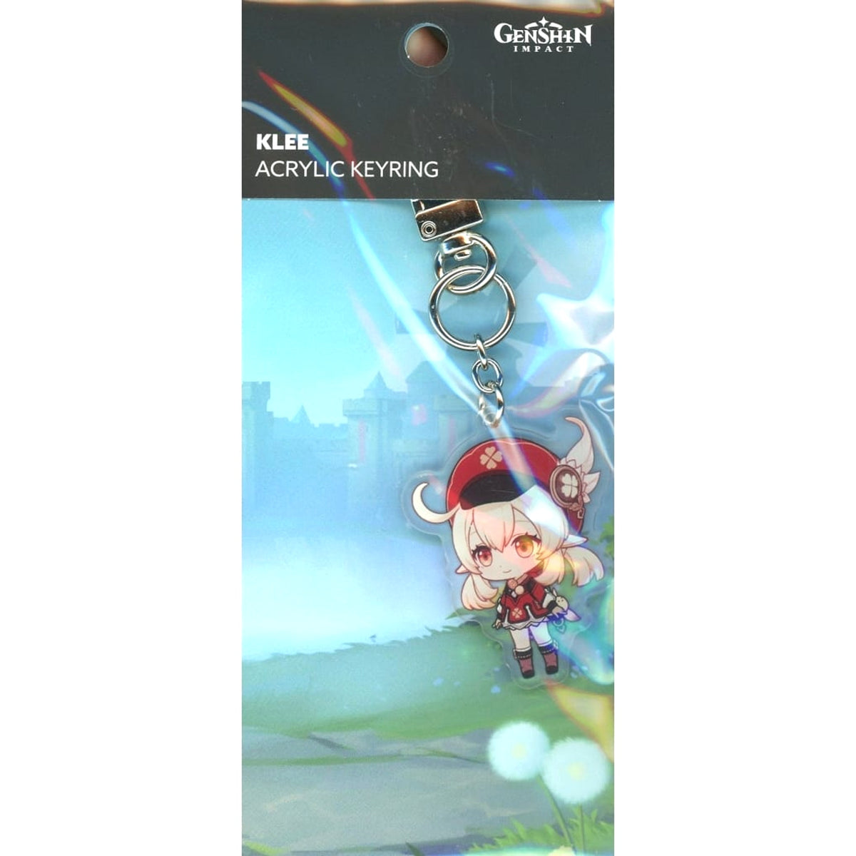Genshin X Line Friends Klee Chibi Chara Acrylic Keychain Keychains [USED]