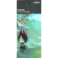 Genshin X Line Friends Tighnari Chibi Chara Acrylic Keychain Keychains [USED]