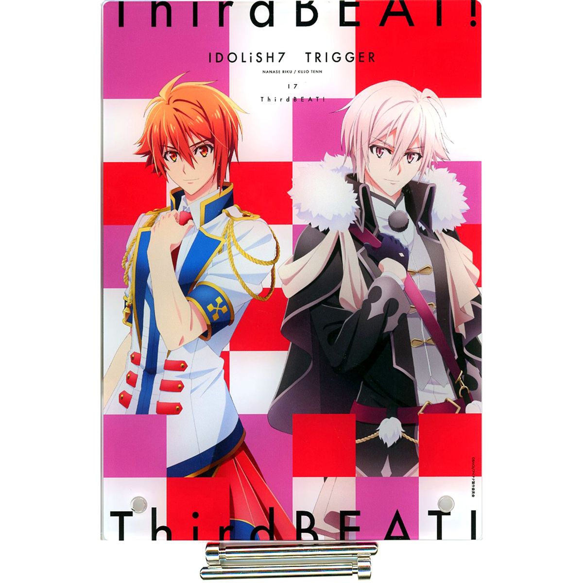 Riku Nanase, Tenn Kujo IDOLiSH7 Third BEAT! Acrylic Panel Only from Blu-ray Vol.10 Nanairo Store Limited Edition Bundle Bonus [USED]
