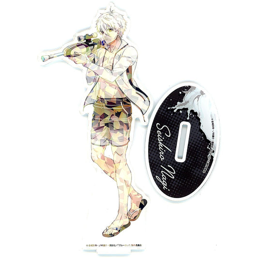 Seishiro Nagi Blue Lock Swimsuit Ver. Illustration Hologram Acrylic Stand eeo POP UP STORE [USED]