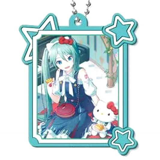 Hatsune Miku: Colorful Stage! X Sanrio Characters Hatsune Miku Hello Kitty Capsule Rubber Keychain Collection Vol.3 Keychains [USED]