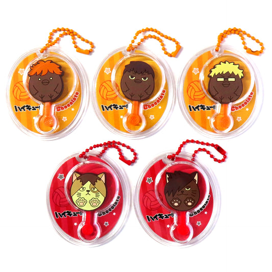 Set of 5 Haikyu!! Chocolate Mascot Charm [USED]